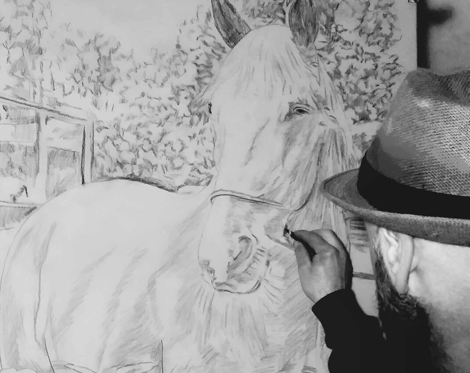 Dessinateur portraitiste, portrait unique d'après photo, portrait personnalise