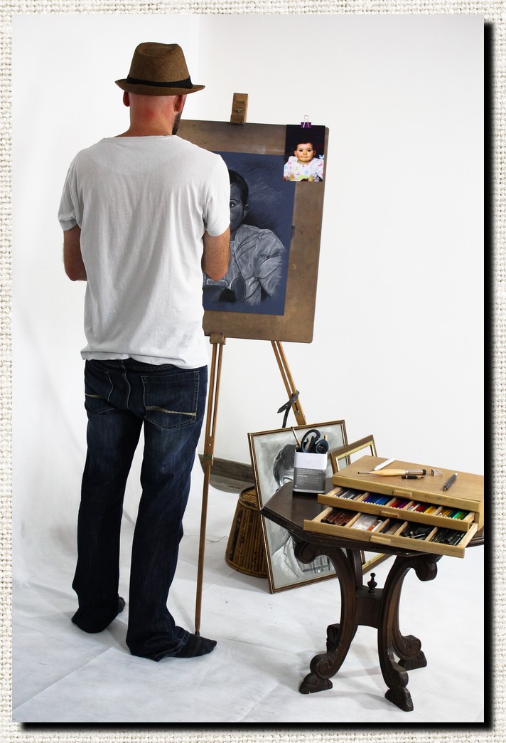 Dessinateur portraitiste, portrait d'après photo Dessinateur portraitiste, portrait d'après photo, L'atelier pastel de Seb, Sébastien Huchet Maignan