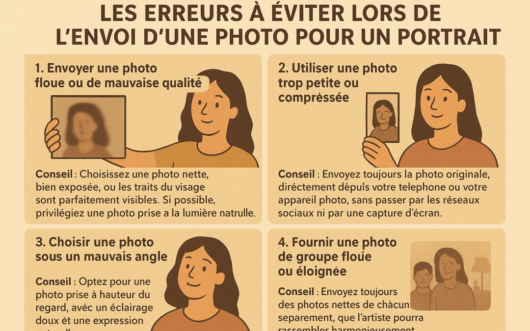 ➡️ Les erreurs à éviter lors de l’envoi d’une photo pour un portrait